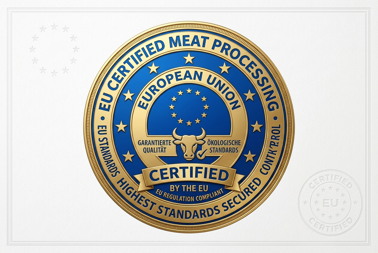 Page: Auszeichnungen – Metzgerei Koob. Context: Unser Engagement im Dienste unserer Kunden EU zertif